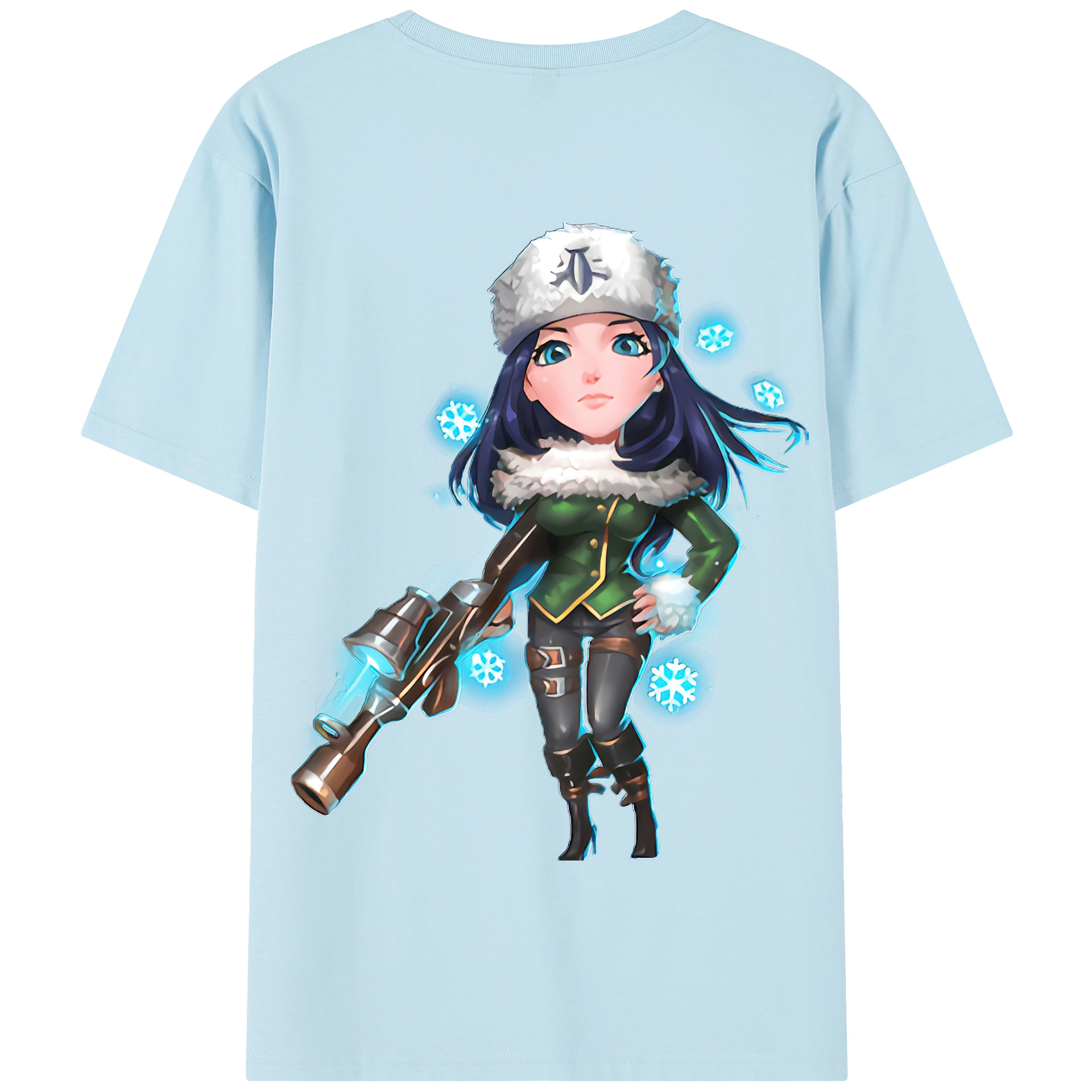 リーグ・オブ・レジェンド League of Legends LOL 綿100％半袖Tシャツ（背面プリント）